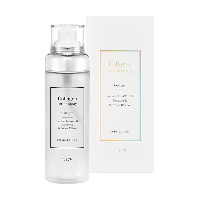 LIZK Collagen Serum Spray for Face 100ml (3.38 fl.oz) Glass Skin,easy to use, sparying at last step in skincare,body care, moisture mist, korea cosmetics-VivaGrace Women