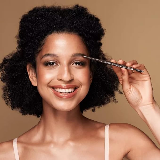 M. Asam MAGIC FINISH Eyebrow Designer Brown - 4-in-1 eyebrow pencil with rotating mine & spiral brush, perfect shape & fullness thanks to powdery texture, optimal brow arch, eye make-up, 0.01 Oz-VivaGrace Women