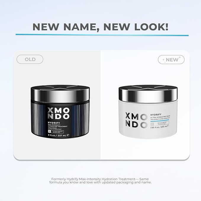 XMONDO Hydrify Ultra Hydrating Mask - Deep Conditioning Treatment for Dry, Damaged Hair, Intense Moisture with Hyaluronic Acid, Shea Butter, and Our Signature 6 Oil Blend 7.95 fl. oz.,-VivaGrace Women