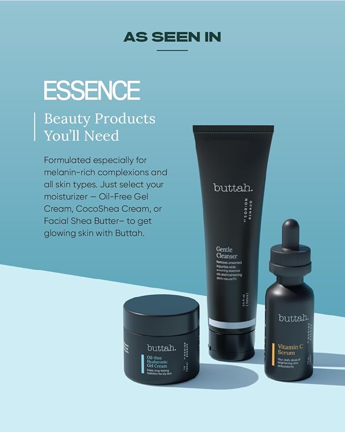 Buttah Skin by Dorion Renaud Oil-Free Hyaluronic Gel Cream 2oz - Daily Moisturizer - Hyaluronic Acid for Deep Hydration - AM & PM Moisturizer - Naturally Based Skin Care - Black-Owned Skincare-VivaGrace Women