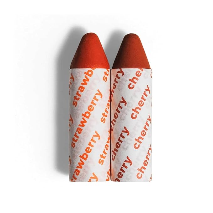 Axiology Multi Stick Crayons For Eyes, Lips, Cheeks Balmies Duo Gift Set Creamy Buildable Lightweight Moisturizing Blush Face Sticks Contour & Highlight All Day Wear Face Makeup (Strawberry & Cherry)-VivaGrace Women
