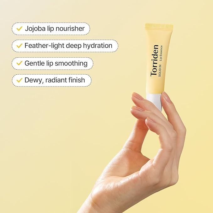 Torriden SOLID In Ceramide Lip Essence 0.37 Oz. (Pack of 2) - Moisturizing Lip Balms for Glowy, Dewy, Plumped, and Radiant Lip - Organic Jojoba Seed Oil, Ceramides, and Fuligo Wax - Korean Skin Care-VivaGrace Women