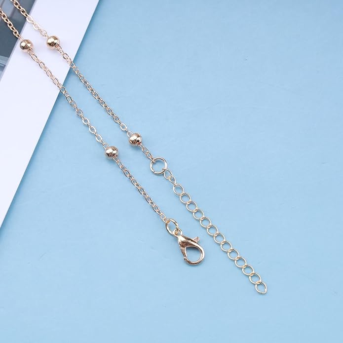 Vintage Opal Crystal Sun Pendent Necklace Opal Sunburst Necklace Moonstone Sun Choker Necklace Gold Ball Chain Necklace Jewelry for Women (Gold)-VivaGrace Women