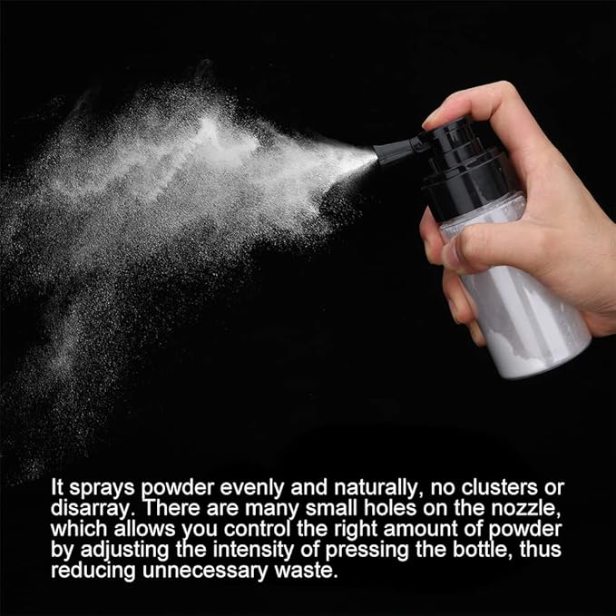 Barber Powder Bottle Spray - for Applying Talc and Powder - Empty Powder Travel Cosmetics Blower, Refillable Hair Fiber Applicator for Hair Salon, Home, Beauty-VivaGrace Women