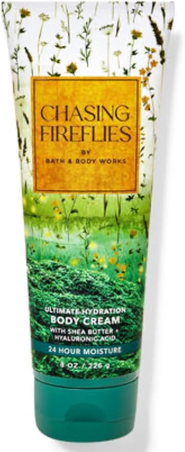 Bath & Body Works - 3 Piece Bundle - Spray - Body Cream - Shower Gel - Full Size and Gift Bag HELLO GORGEOUS (Chasing Fireflies)-VivaGrace Women