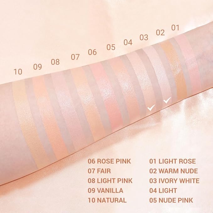 evpct 2Pcs Light under Eye Corrector Brightener Concealers for Older Women Dark Circles, under Eye Cream Pot Concealer Full Coverage Peach Color Corrector Makeup, Nourishing Waterproof, 03&04-VivaGrace Women