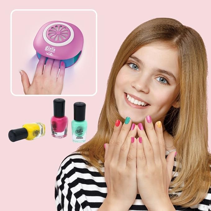 Nail Art Studio Beauty Nail Art Set Gift for Girls Healthy Non-Toxic Tasteless Fashion Dryer Light-VivaGrace Women