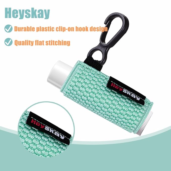 3PCS Lip Balm Holder Sleeves Keychain Lipstick Sleeves Lip Gloss Holder Keychain Chapstick Elastic Sleeves-VivaGrace Women