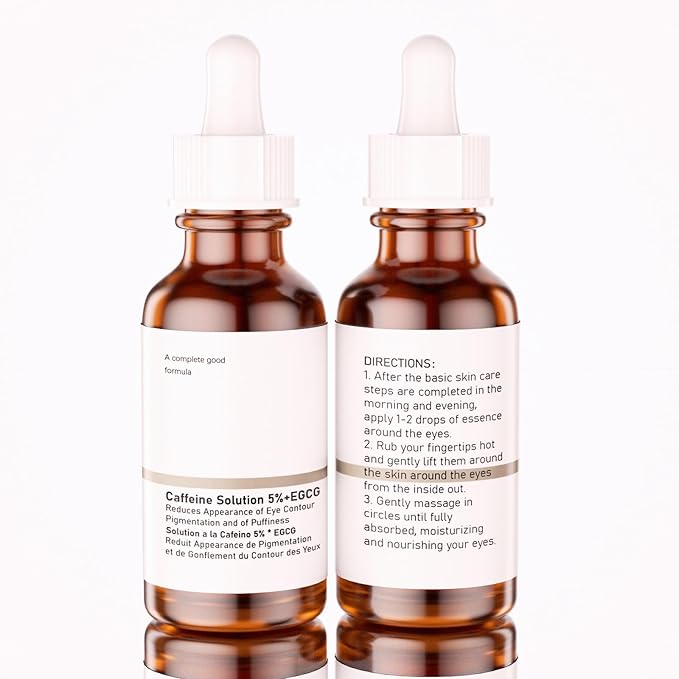 The Caffeine Solution 5% + EGCG,Reduces Appearance of Eye Contour Pigmentation and Puffiness,Under Eye Serum (30ml) Caffeine For Face Moisturizing Serum (2)-VivaGrace Women
