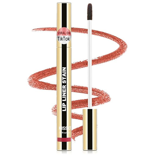 KISSIO Lip Liner Stain,Peel Off Lip Liner,Transfer Proof,Long Lasting and Waterproof,Lips Tint Tattoo,Natural Makeup Stain,Matte Finish,Gray pink-VivaGrace Women