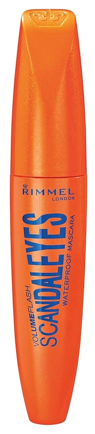 Rimmel London Scandaleyes Mascara, Waterproof, Long-Wearing, Smudge-Proof, 001, Waterproof Black, 0.41oz (Pack of 2)