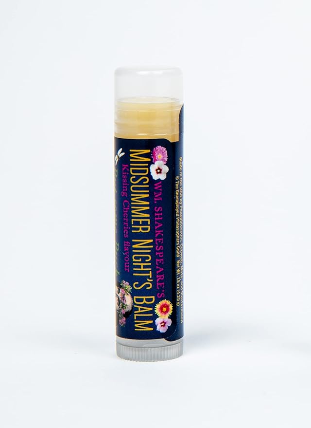 Shakespeare's Midsummer Night's Lip Balm Tube, Cherry Flavored - Cruelty-Free and Made in the USA from Natural and Imported Ingredients-VivaGrace Women