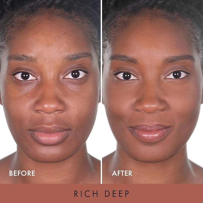 Wander Beauty Wanderlust Powder Foundation - Rich Deep - Blurs & Evens Skin Tone - Perfects & Hydrates With Hyaluronic Acid, Aloe, Honeysuckle, & Vitamin E - Lightweight, Buildable Coverage - 0.31 oz-VivaGrace Women
