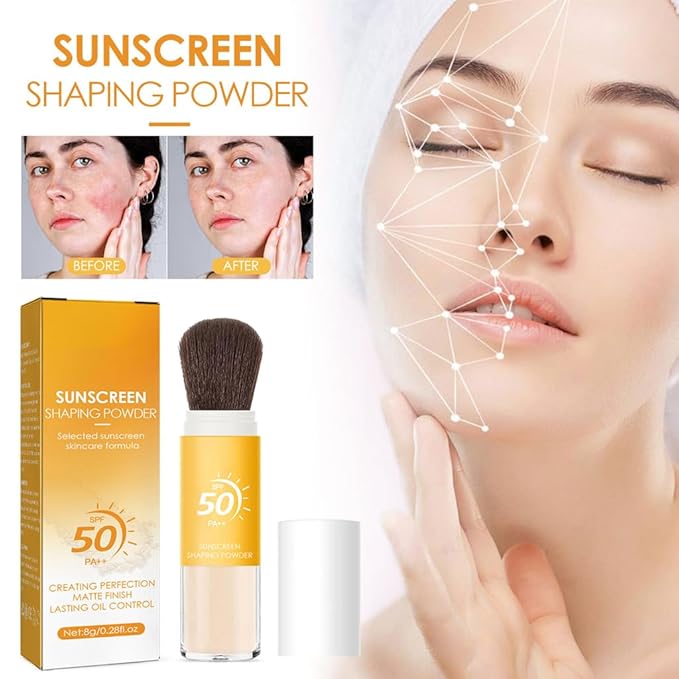 Mineral Sunscreen Setting Powder, Face Powder, Translucent Oil Control Natural Matte Finish, Lightweight Long Lasting Smooth Breathable for All Skin-VivaGrace Women