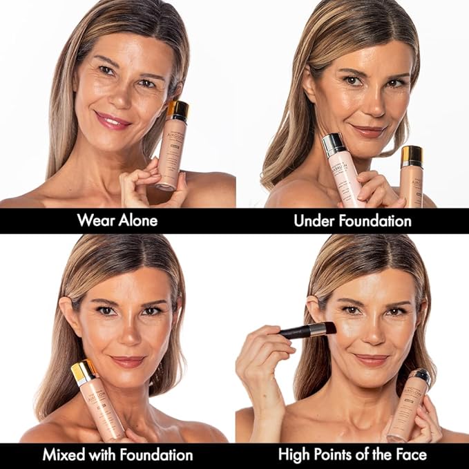 Jerome Alexander MagicMinerals AirGlow Tinted Highlighting Night Mist, Illuminating Airbrush Tinted Moisturizer Spray | 2PC | Bronze Glow-VivaGrace Women