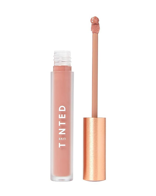 Live Tinted Huelip Liquid Lip Crème - Weightless, Long-Lasting Liquid Lip with Hyaluronic Acid and Jojoba Oil For a Soft, Comfortable, Moisturized Finish - 0.09 fl oz - Muted Pink-VivaGrace Women