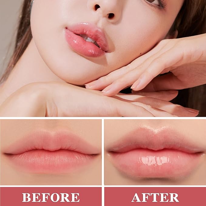 Lip Plumper Lip Gloss,Lip Maximizer Balm Plumper Lip Plumping Serum,Heathly Lip Moisturizer Enhancer Hydrated Lips,Reduces Improves Dry Lip Lines Lip Plumping Gloss Lip Extreme Volume-VivaGrace Women