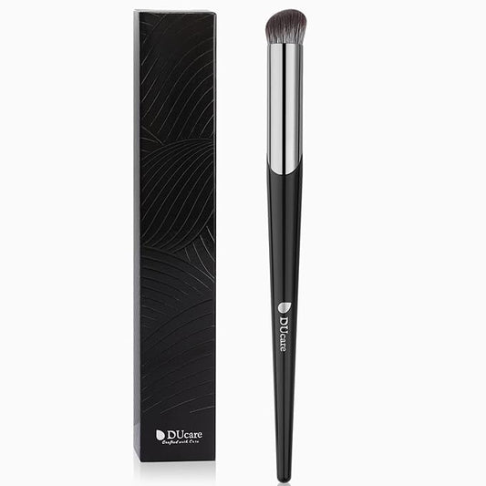 DUcare Concealer Brush Under Eye, Angled Small Nose Contour Brush, Mini Thin Slanted Foundation Dark Circles Puffiness, Puffy Face Eyebrow Eyes, Liquid Cream Blending-VivaGrace Women