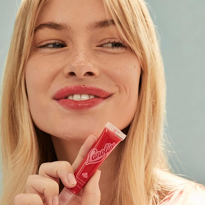 Lanolips Fruity Jellybalm, Watermelon - Tinted Lip Balm to Deepen, Brighten & Enhance - Moisturizing Lanolin Lip Balm & Lip Gloss for Everyday Lip Care (10g / 0.35oz)-VivaGrace Women