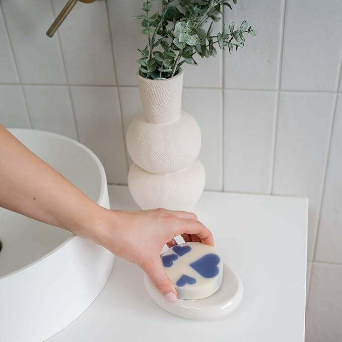 ANIHANA Handcrafted Natural Soap with Coconut Oil, Gentle Cleansing, Paraben Free, Refreshing Lavender Love Scent, 4.23 oz-VivaGrace Women