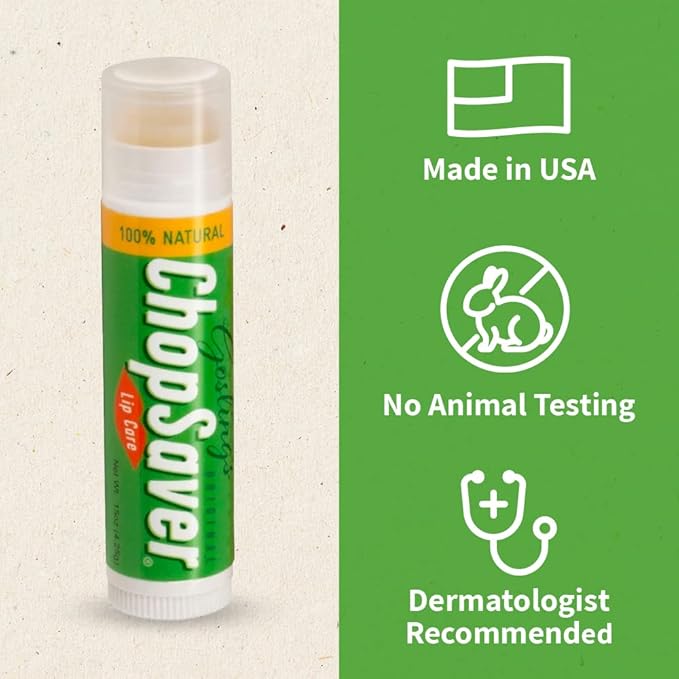 Gosling's Original ChopSaver Lip Care, All Natural Hydrating Lip Balm, Chapstick for Musicians and More, Effective Relief for Dry, Cracked Lips and Skin, Made in USA, 0.15 Oz (Pack of 6)-VivaGrace Women