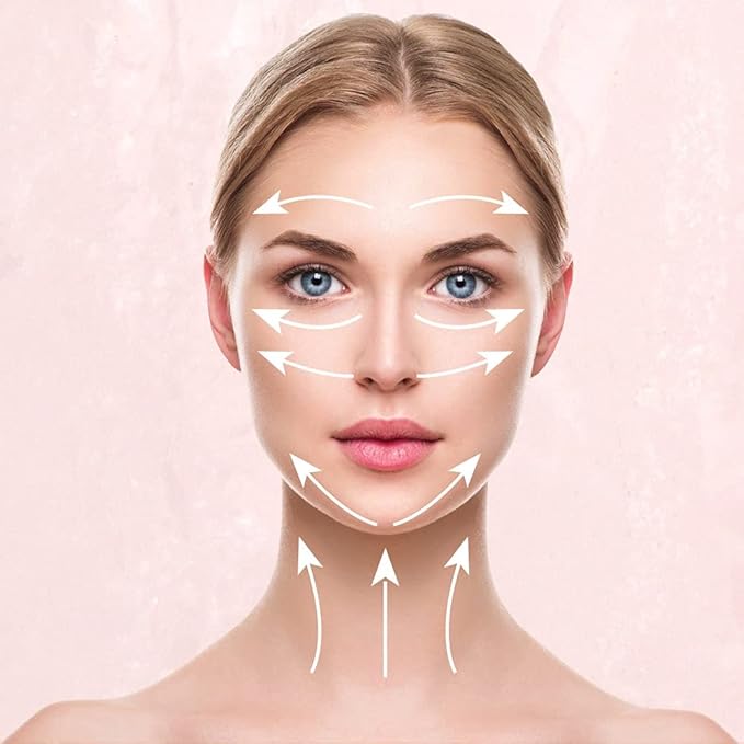 ForPro Professional Collection Electric Face Roller & Eye Massager, 2 in 1 Vibrating Skin Care Tool, Rose Quartz-VivaGrace Women