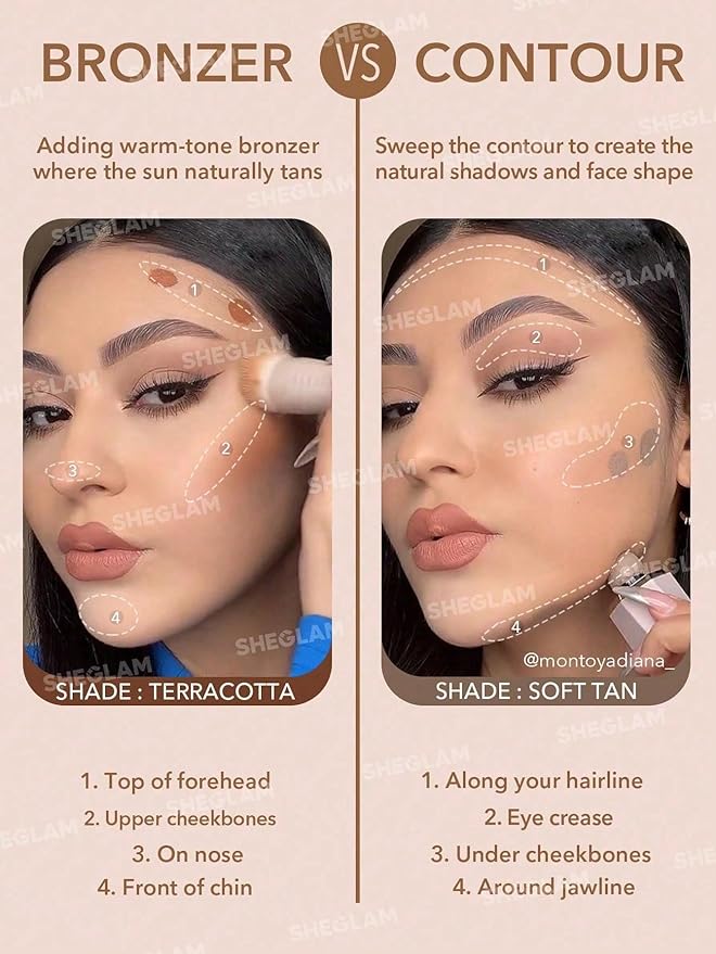 SHEGLAM Sun Sculpt Cool Toned Liquid Contour Stick Long Lasting Cream Bronzer Makeup - Soft Tan-VivaGrace Women
