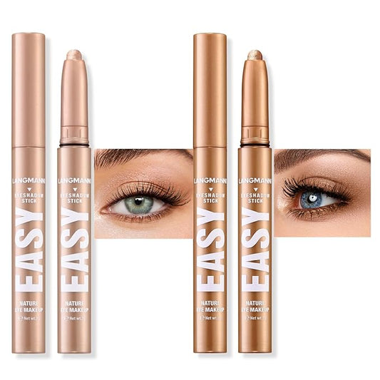 Jolilab Eyeshadow Stick Set, 8 Colors Matte Professional Bright-Colored Contouring and Highlight Eyeshadow Stick, Cream Waterproof Long Lasting High Pigmented Eye Shadow (2, 08+10)-VivaGrace Women