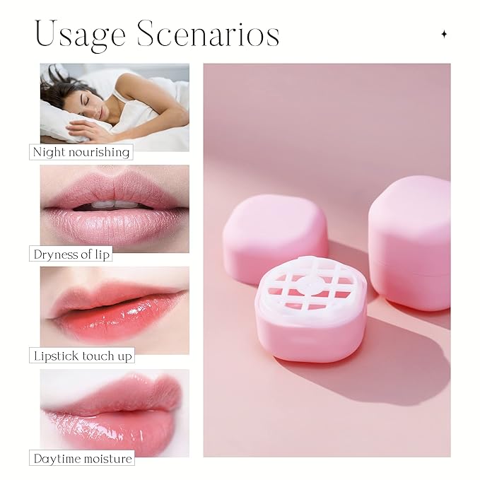0.25 oz(7g) Empty Lip Balm Square Containers Tubes Lipstick 12 Pieces for Make Natural Lip Balm Lip Care - DIY & BPA FREE (Pink)-VivaGrace Women