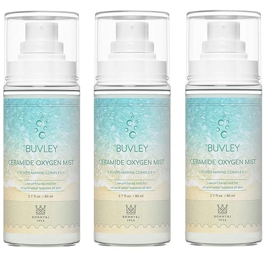 Ceramide Oxygen Face Mist | Low pH, Vegan, Cruelty Free | Hydrating Refreshing Soothing Facial Mist Spray with Antioxidants 2.7 Fl Oz (3)-VivaGrace Women