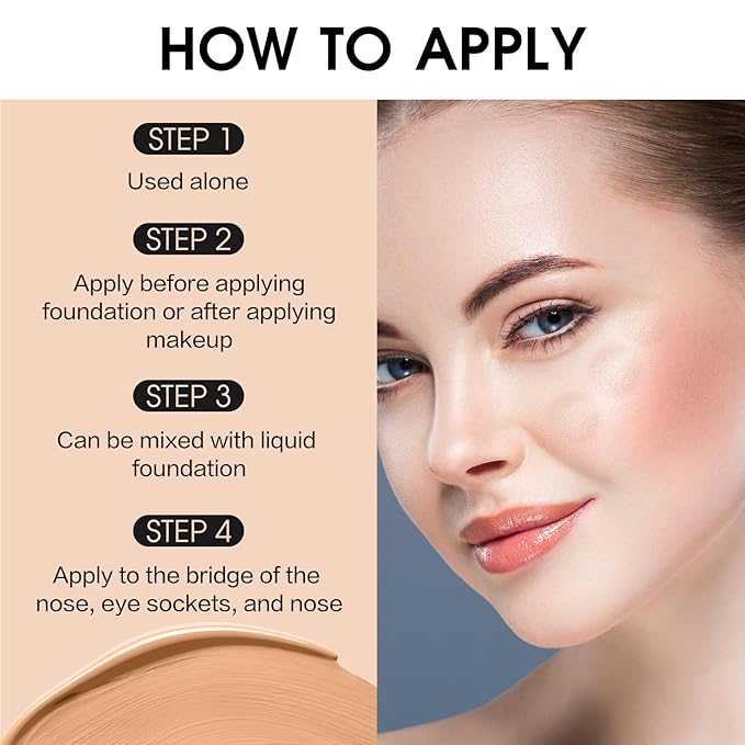 UCANBE Halo Glow Liquid Filter, Face Complexion Booster For Radiant Skin All Day Longwear, Soft-Focus Look Sodium Hyaluronate Vegan & Cruelty-Free - 0.91OZ Fair-VivaGrace Women