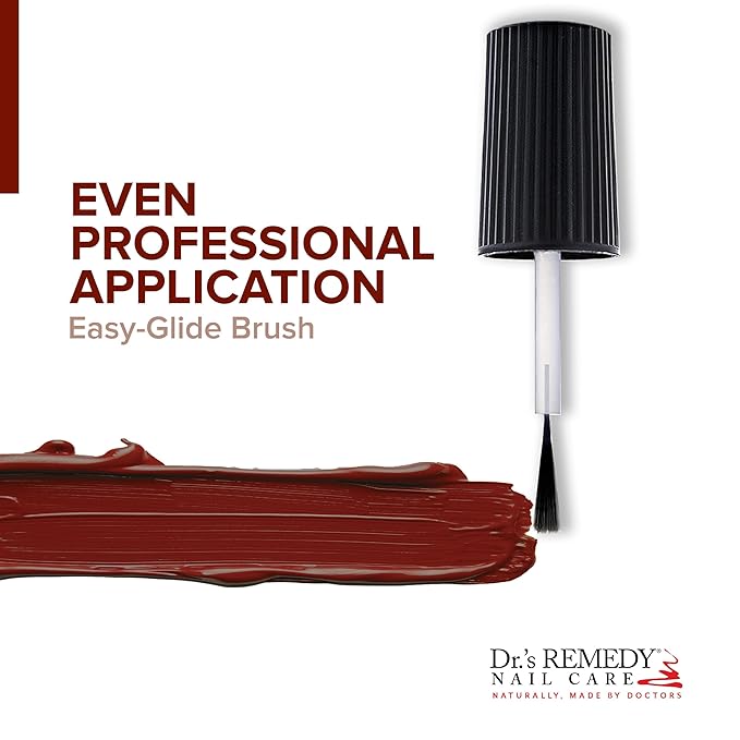 Dr’s Remedy Enriched Nail Polish: Non Toxic, All Natural, and Organic - Doctor Formulated: Strengthens, Restores, Heals, and Protects '24-Free' - REMEDY Red