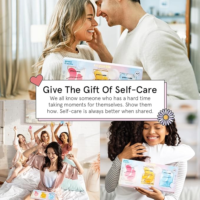 grace & stella Under Eye Patches (12 pairs) Eye Masks for Puffy Eyes and Dark Circles - Birthday Gifts for Women, Bachelorette Party Favors, Bridesmaid, Self Care and Relaxation Gifts for Her - Vegan-VivaGrace Women