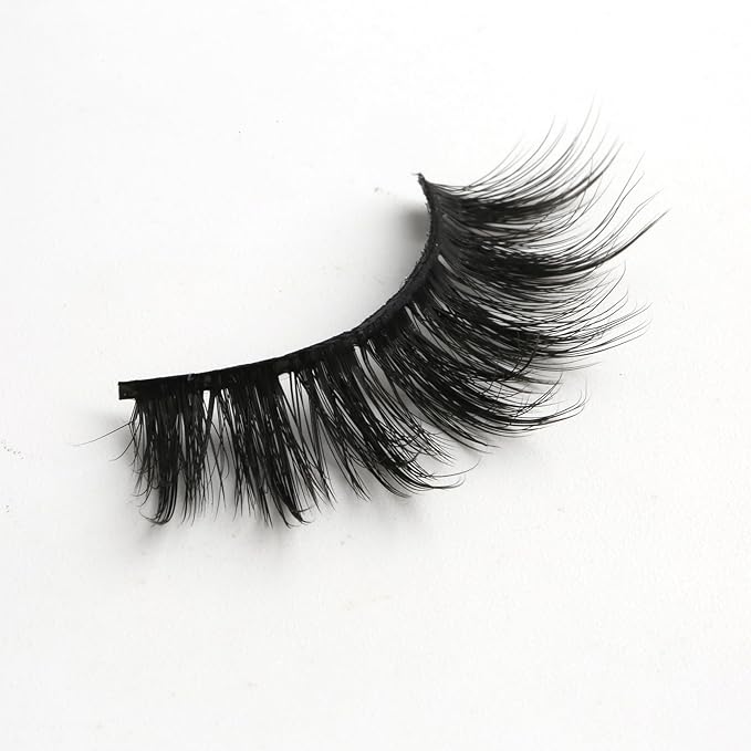 SUNWELL False Eyelashes 18mm Mink Lashes 8D Fluffy Faux Mink Lashes Strip Eye Lashes Soft Reusable Full Volume Fake Eyelashes 10 Pairs Pack-VivaGrace Women