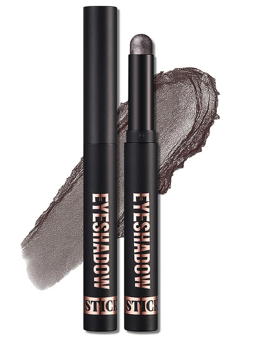 Erinde Shimmer Cream Eyeshadow Stick, Long Lasting Metallic Eye Shadow Sticks, Waterproof Creamy Glitter Eyeshadow Pencil, High Pigmented Blendable Neutral Eye Makeup, 22 Dark Taupe Shimmer-VivaGrace Women