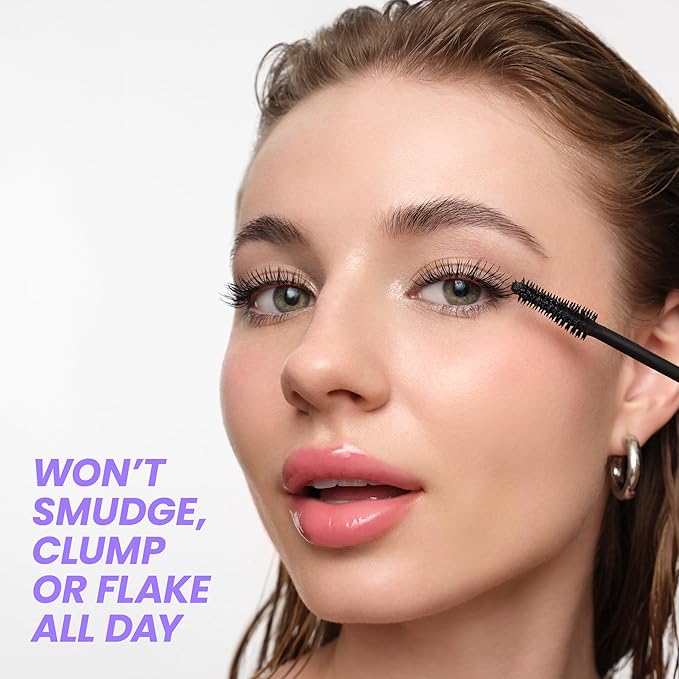 Wonderskin Mascara - Black Mascara for Volume, Length, and Curl - Lengthening, Volumizing & Smudge Proof Lash Makeup-VivaGrace Women