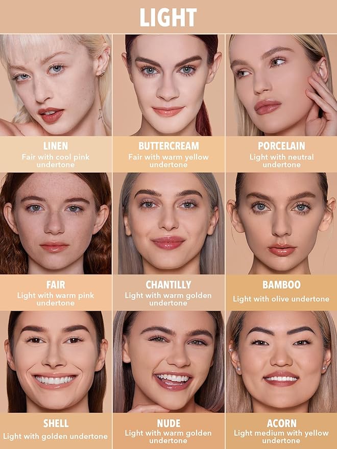 SHEGLAM SKin-Focus Full Coverage Powder Foundation Oil-Control Lightweight Face Pressed Powder Makeup-Chantilly-VivaGrace Women