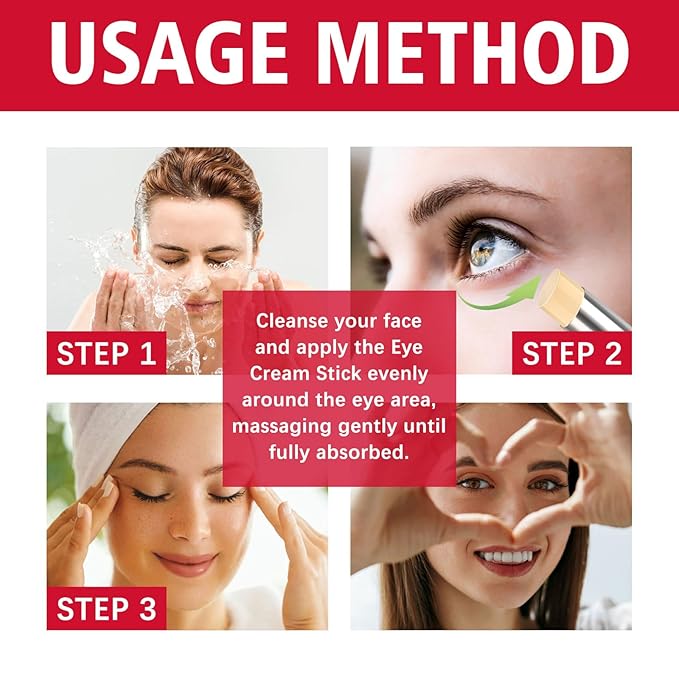 Eye Cream, Retinol Eye Stick, Retinol Eye Cream, Retinol Cream, Retinol Face Cream, Under Eye Cream Anti Aging, Moisturizing Eye Balm Reduces Wrinkles Fine Lines and Dark Circles-VivaGrace Women