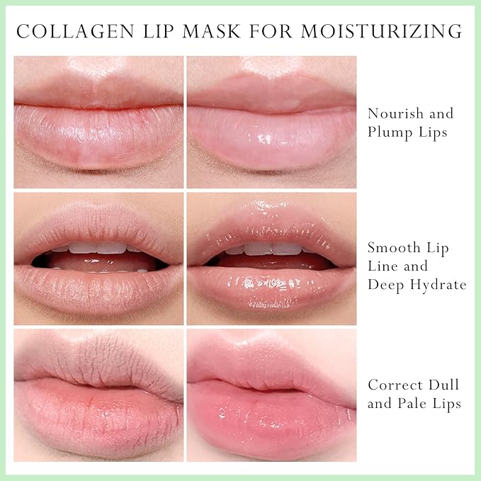 2Pc Jelly Lip Mask Overnight,Fruity Avocado Lip Sleeping Mask Day Night Repair Kawaii Lip Balm Hydrate Plump Dry Lip Scrubs Exfoliator,Lip Care Lip Moisturizer with Collagen-Avocado-VivaGrace Women
