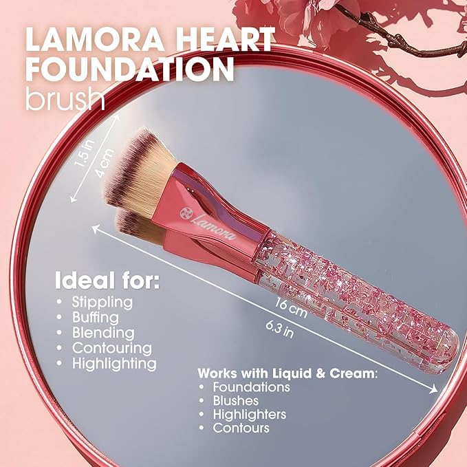 Blending Liquid Makeup Foundation Brush - Kabuki Contour Brush, Face Buffing Brush With Pro Quality Synthetic Dense Bristles For Stippling Mineral Cream, Powder, Blush-VivaGrace Women