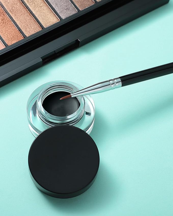 Eyeliner Brush Ultra Fine Point Premium Gel Eyeliner Brush Nylon Bristles Professional Makeup Tools for Lquid Powder And Paste Black (E819)-VivaGrace Women