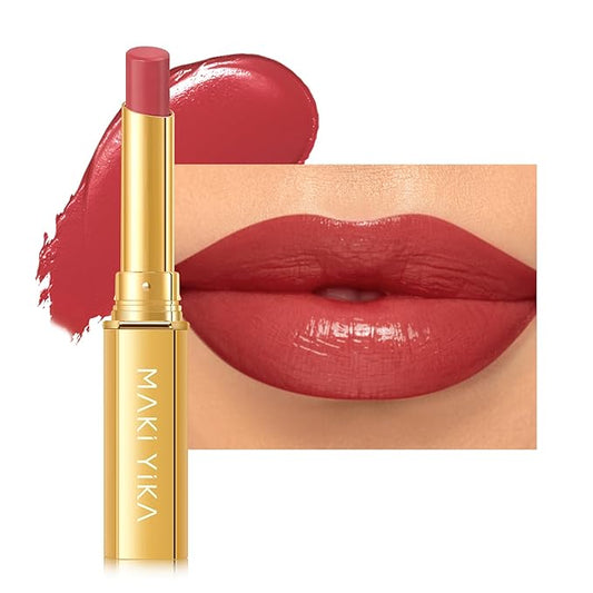 MAKI YIKA Red Lipstick for Women Moisture Hydrate Lipsticks Glossy Dark Lipsticks Sheer Finish Lightweight Tinted Lip Balm, Z09 Lip Morning-VivaGrace Women