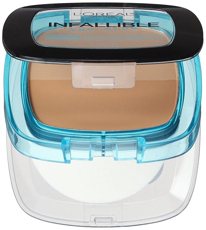 L'Oréal Paris Infallible Pro Glow Pressed Powder, Sand Beige, 0.31 oz.-VivaGrace Women