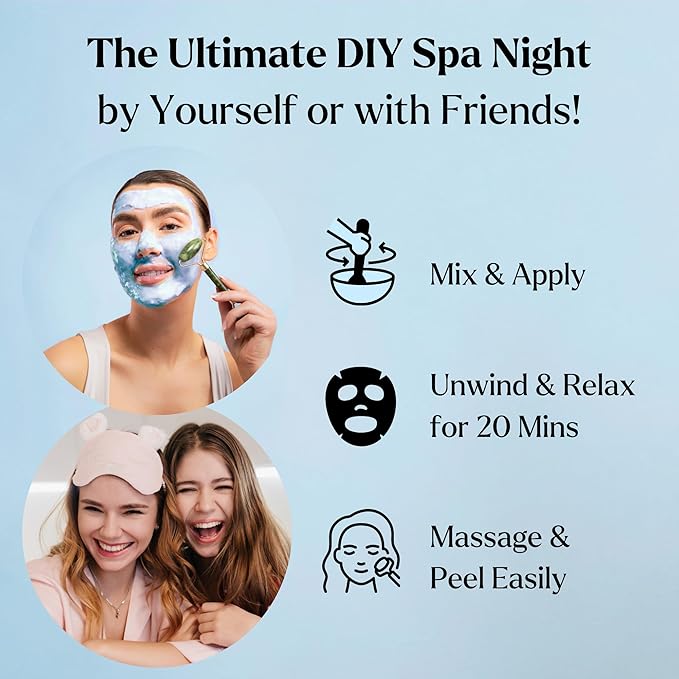 Jelly Face Mask for Facials - Hyaluronic Acid Hydrating, Brightening & Nourishing Jelly Mask with Free Jade Roller & Spatula | Professional Hydrojelly Masks | Vajacial Jelly Mask Powder | 23 Oz Jar-VivaGrace Women