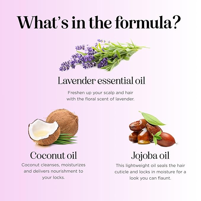 Aromatherapy Lavender Shampoo and Conditioner Set - Paraben and Sulfate Free Shampoo and Conditioner for Women with Chamomile Panthenol Jojoba Oil plus Cleansing and Calming Lavender Essential Oil-VivaGrace Women