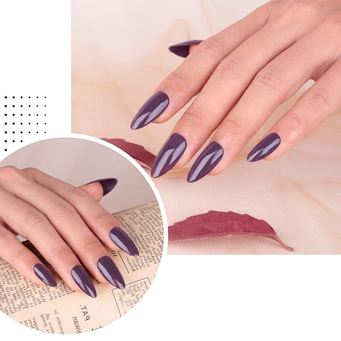 Imtiti Taupe Gray Gel Nail Polish, 1 Pcs 15ml Dark Gray Color Soak Off LED Long-Lasting Nail Gel Polish Nail Art Starter Manicure Salon DIY at Home, 0.5 Fluid Ounces