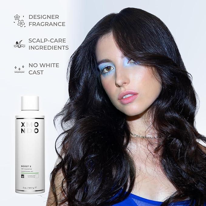 XMONDO Hair BOOST X Dry Shampoo, Zero Residue, Formulated with Saw Palmetto to Promote Scalp Care, Clinically Tested, Dermatologist Tested, Talc-free, Benzene-free, Free of aluminum starch, 5 oz-VivaGrace Women