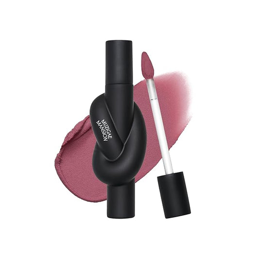 Tie Up Cover Tint - Waterproof & Long Lasting Lip Stain for Women - Korean Base Nude Tint Stick - Kbeauty Matte Gloss - Mood Color Changing (05 HUSH ROSE, 0.2 Fl oz)-VivaGrace Women