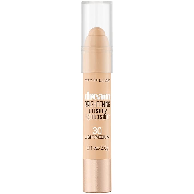 Maybelline Dream Brightening Creamy Concealer, Light/Medium, 0.11 oz.-VivaGrace Women