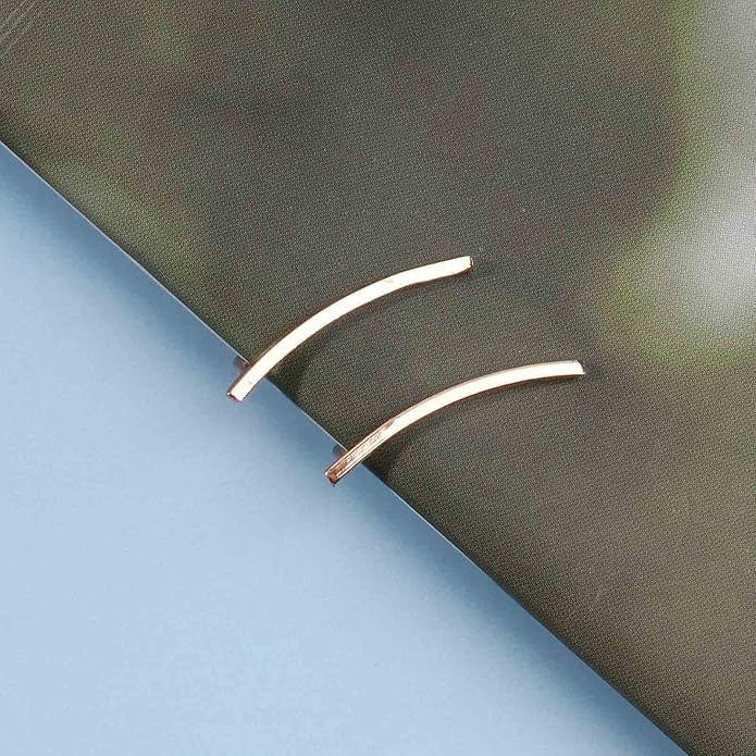 Boho Bar Ear Climber Earrings Gold Stick Studs Earrings Bar Ear Crawler Earrings Geometric Minimalist Earrings Jewelry for Women and Girls-VivaGrace Women